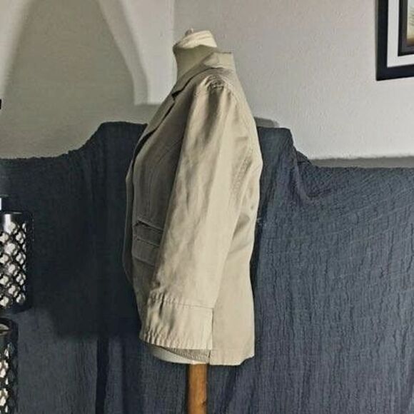 Multiples Khaki Blazer Jacket  Size Large - Picture 4 of 12